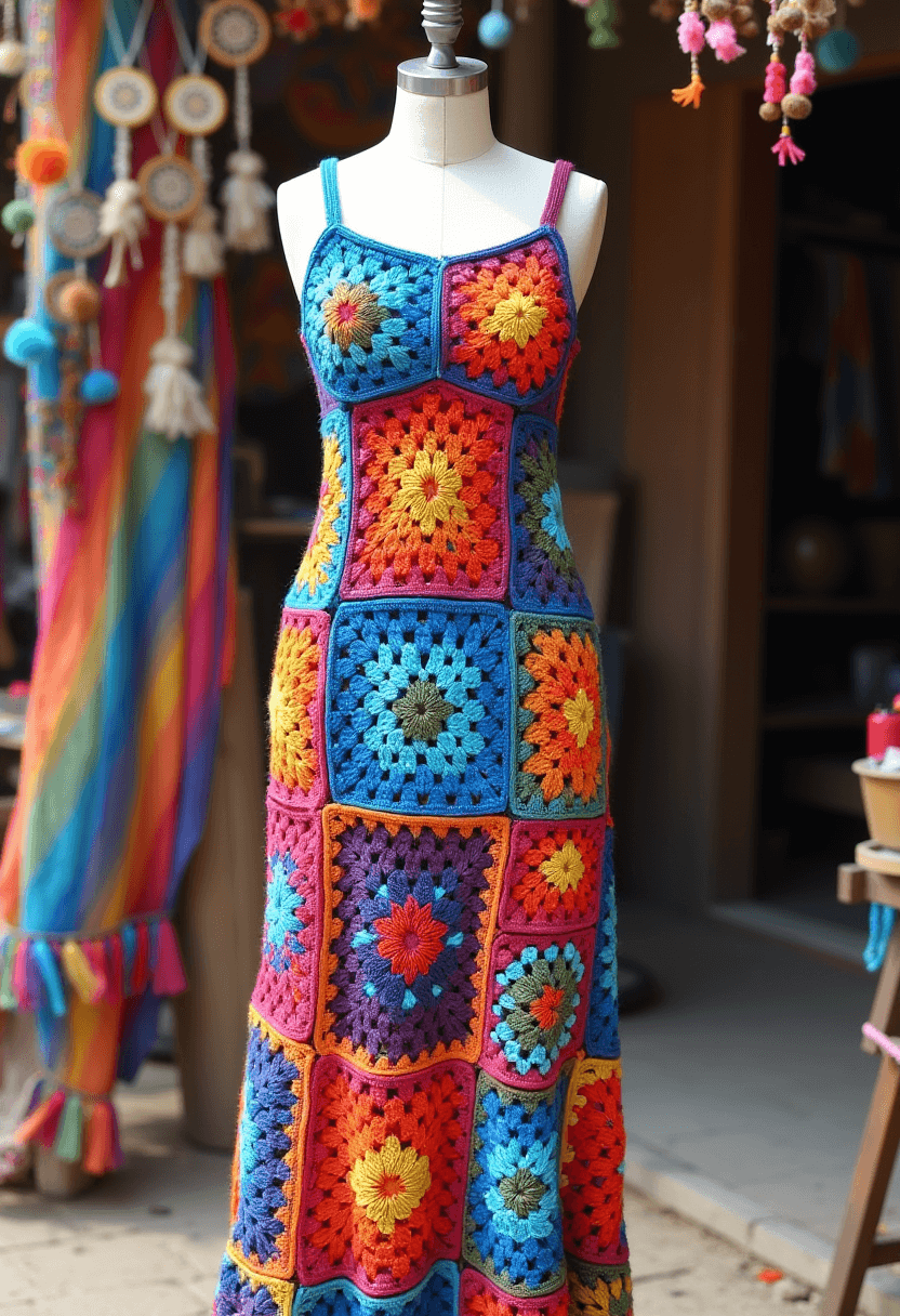 ai crochet dress ANDREEVA