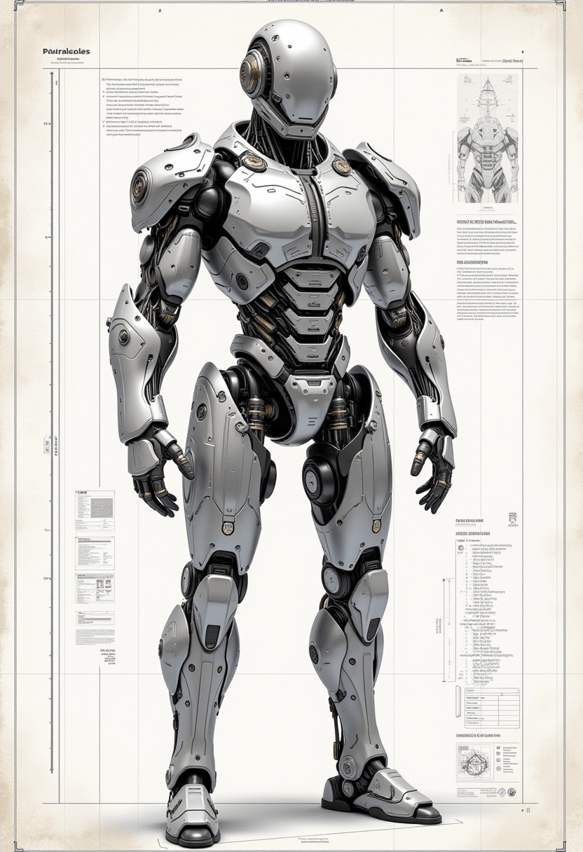 Create A Highly Detailed Cyborg Design In A Bluepr | CGDream