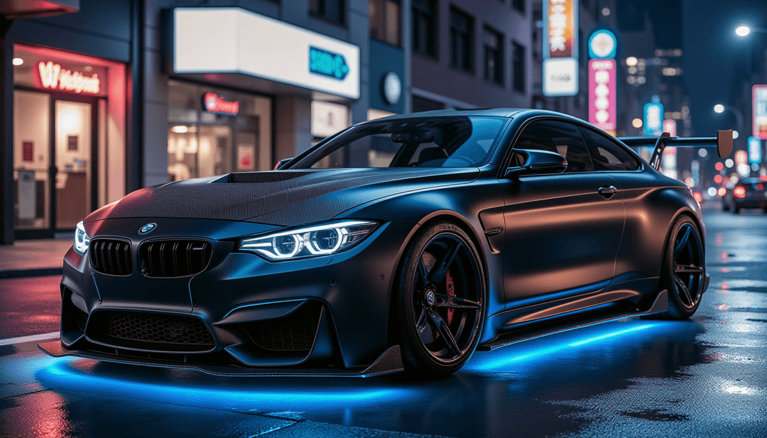 India Luxury Cars భారత్లో లగ్జరీ కార్లు చౌక: యూరప్ ఒప్పందంతో బీఎండబ్ల్యూ, మెర్సిడెస్ ధరలు పడిపోనున్నాయ్! 8 A close-up of a black BMW car parked on a city street at night ...