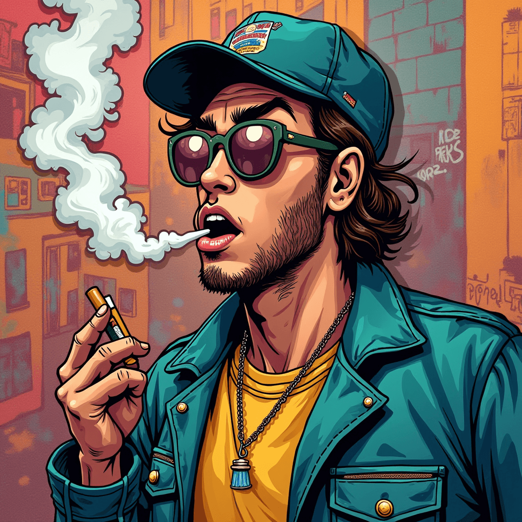 cigarette man cartoon A cartoon drawing of a man smoking a cigarette. | Ai generated cigarette man cartoon A cartoon drawing of a man smoking a cigarette. | Ai generated