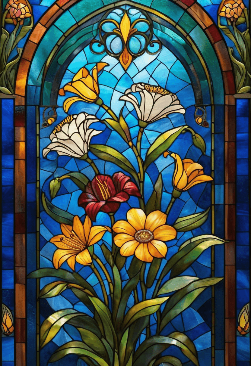 Free Text to Stained Glass Pattern AI Generator | CGDream