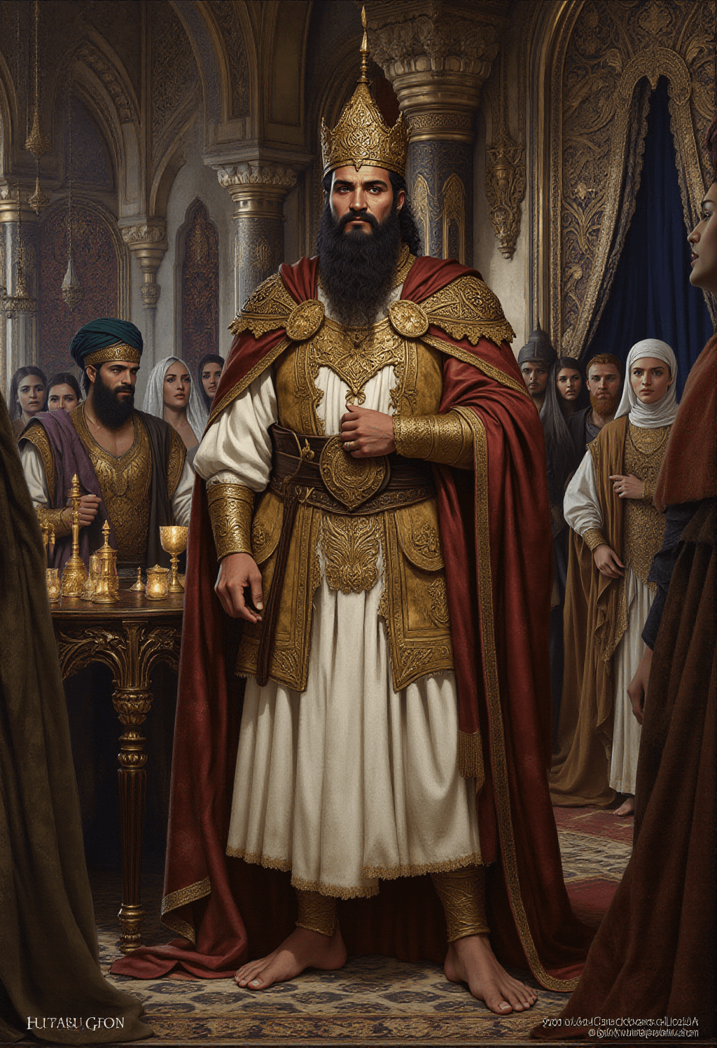 Harun Al-Rashid, Caliph Of Baghdad, Standing Proud | Ai generated | CGDream