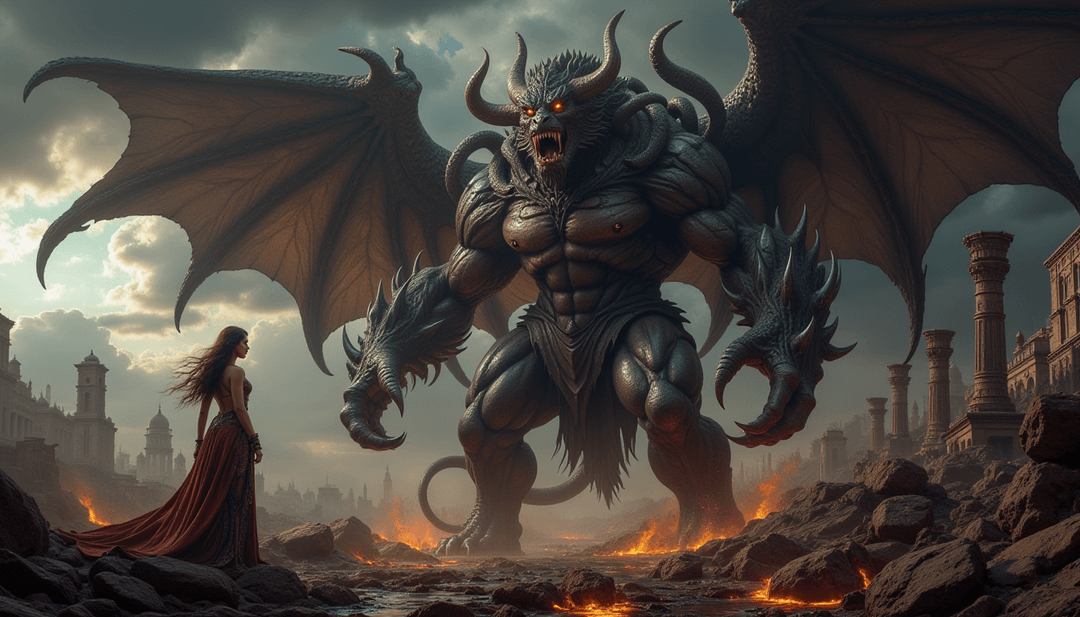 Mythological Creature Depicted As Typhon, The Mons | CGDream