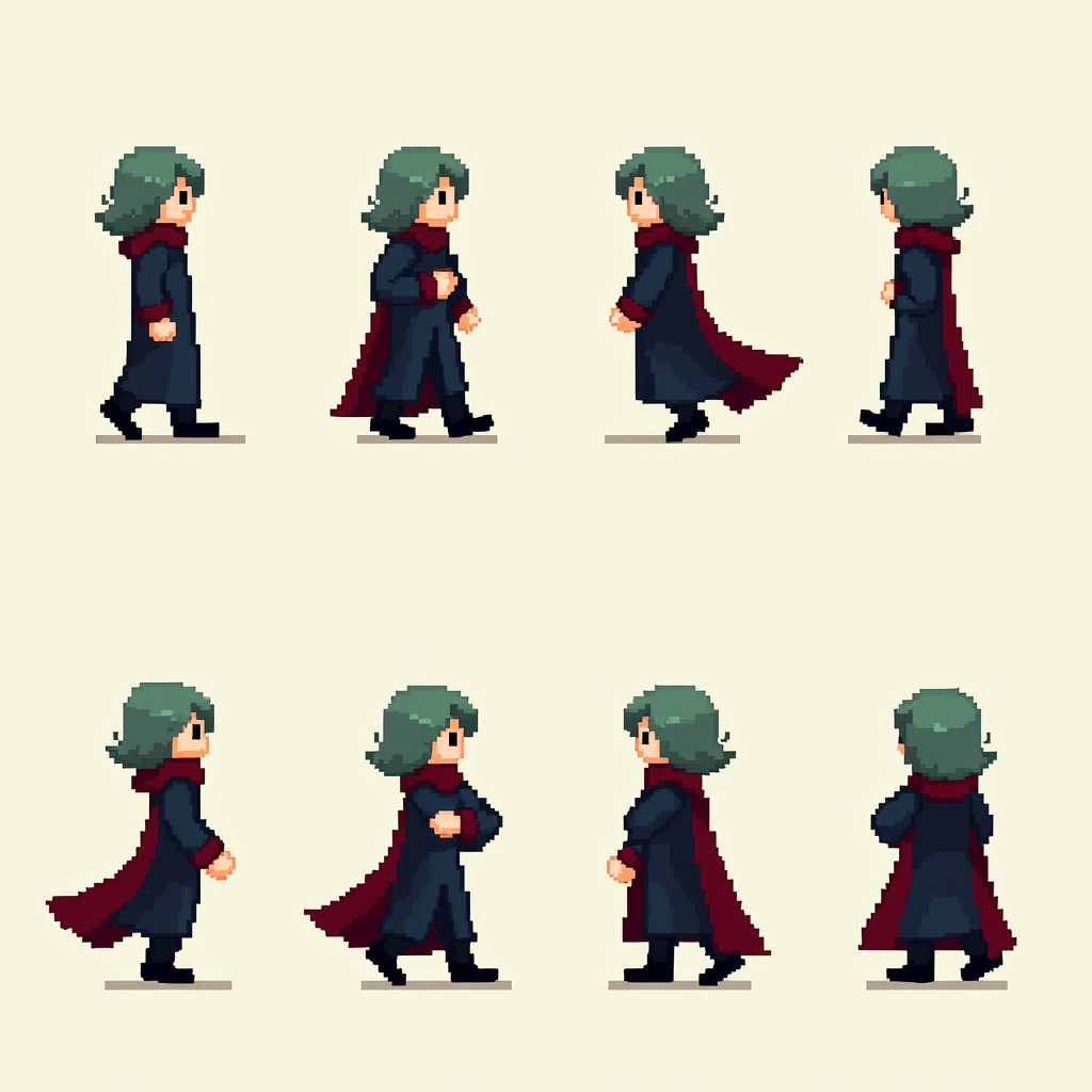 A pixelated image of a woman in a black robe. | Ai generated | CGDream